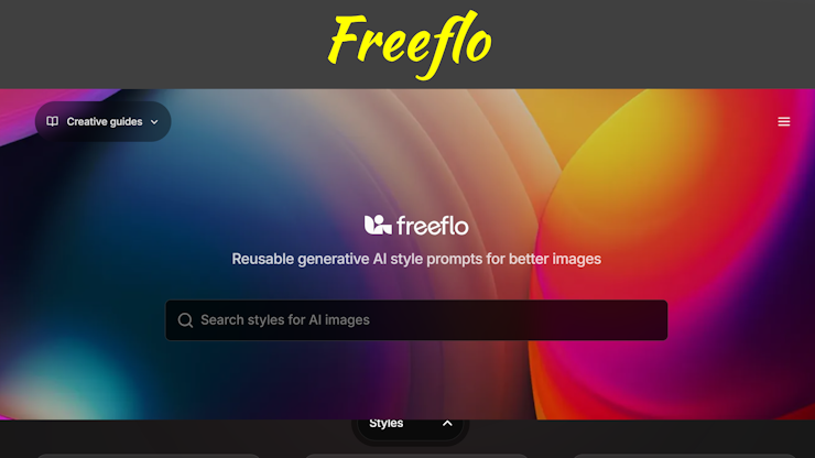 A screenshot of the Freeflo homepage.